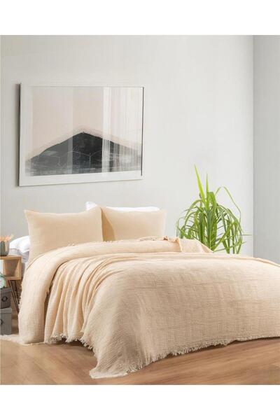Çeyiz Diyarı Carmella Muslin Double Pike 220X240 cm Beige