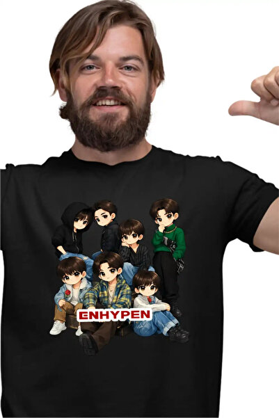 OEM Μπλουζάκι K-pop Enhypen Καρτούν Εμπορεύματα