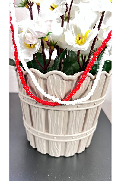 Atelier By Serkan Red and White Double Bead Necklace