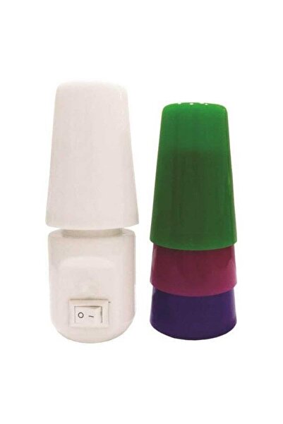 EUROLAMP Φωτάκι νυκτός με διακόπτη, LED, 1W=10W, 2700K (Θερμό Λευκό), 4 Χρώμα...