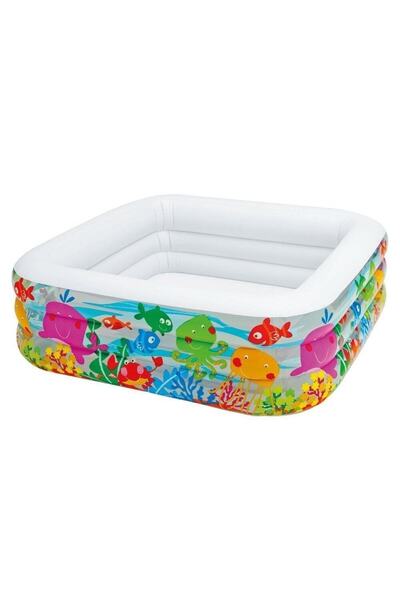 Byanes Sea Patterned 3-Section Pool 159cm, Ideal for Fun and Coolness