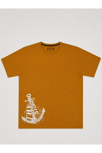 ANNEX Large Size Cotton Comfortable Fit Daily Use Crew Neck Men's T-Shirt