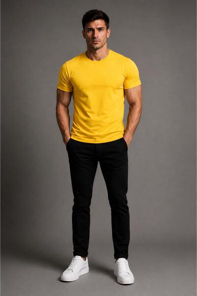 LUPERCUS Men'S/Unisex T-Shirt Crew Neck Slim Fit Cotton Short Sleeve