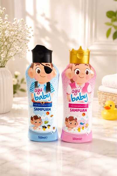 AGU BABY Erkek & Kız Çocuklarına Özel Şampuan 2x 500 ml