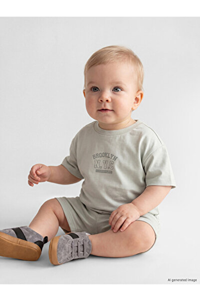 LC Waikiki Esvab • Modern & Distinctive Printed Baby Boy Shorts Set
