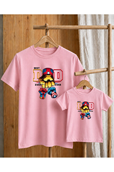 LORVEX Μπλουζάκι Dad-Child Concept Oversize, 100% βαμβακερό, με στάμπα μπροστ...