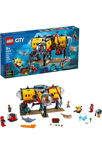 LEGO City Ocean Exploration Base Playset 60265, with Submarine, Underwater Dr...