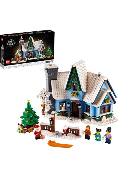 LEGO مجموعة بناء زينة عيد الميلاد "زيارة سانتا" 10293؛ تصميم احتفالي للبالغين...