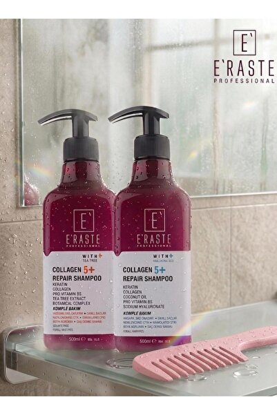 e'raste Collagen-Containing Shampoo and Hair Mask Set 500 ml