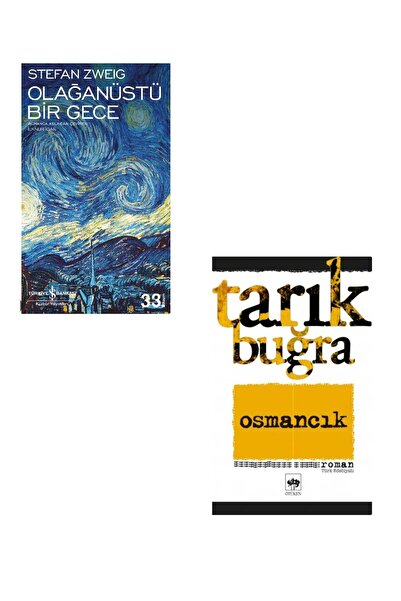 TÜRKİYE İŞ BANKASI KÜLTÜR YAYINLARI 2 Kitap. Olağanüstü bir Gece+Osmancık