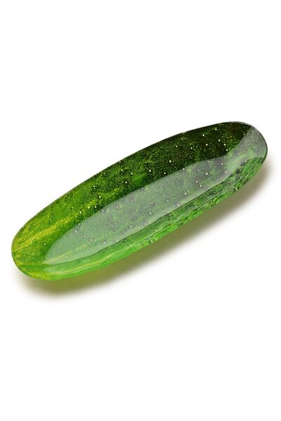 MONDEX Vas de servire din sticlă ARIA FRESH Castravete 9 x 25 x 2 cm Verde 1 ...