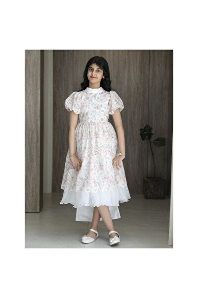 HAWRAA ABAYA Girl's Dress with a Touch of Nature's Magic, Featuring a Royal W...