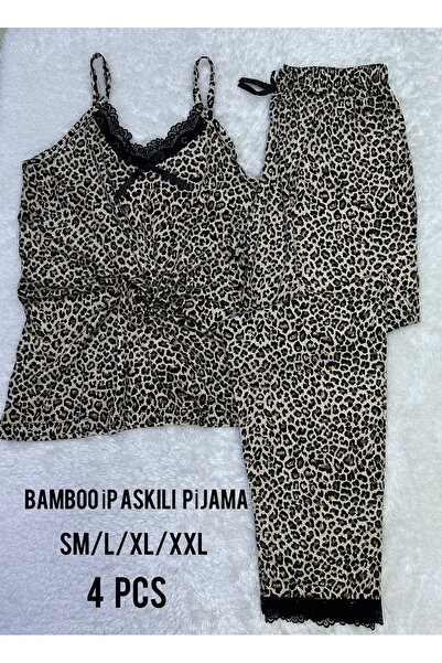 BELLEVRA Ip Askı Modal Fabric Pajama Set