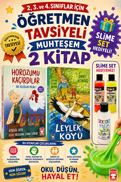 Timaş Çocuk TİMAŞ 2,3. ve 4.Sınıflar İçin Horozumu Kaçırdılar-Leylek Köyü (SL...