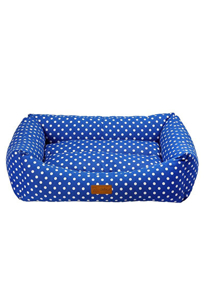 4Dog Deluxe Μακαρόν Κρεβάτι Κατοικίδιων S 50 x 38 x 19 εκ. Μπλε