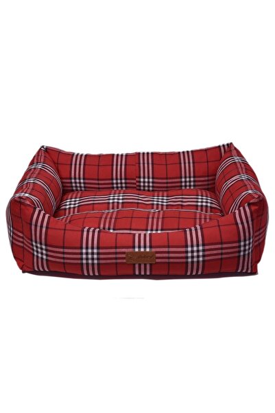 4Dog Deluxe Pat ortopedic danez XL pentru animale de companie 95x70x22 cm Roșu