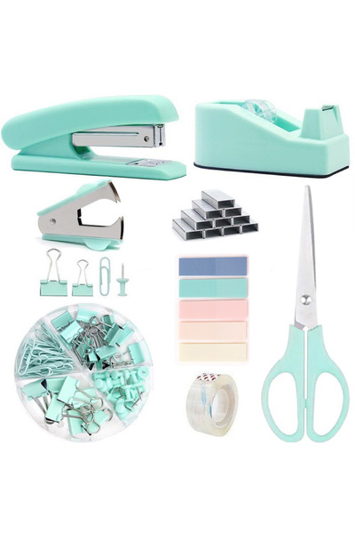 KidLe Office Supplies, Desk Accessories, Stapler and Tape Dispenser Set with ...