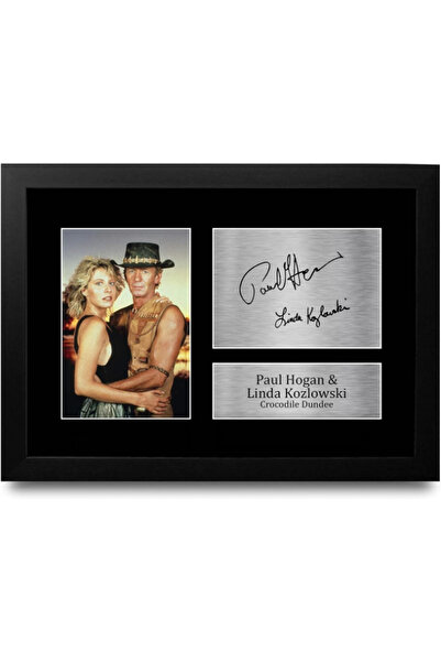 HWC Trading FR A4 Paul Hogan & Linda Kozlowski Crocodile Dundee Presents Prin...