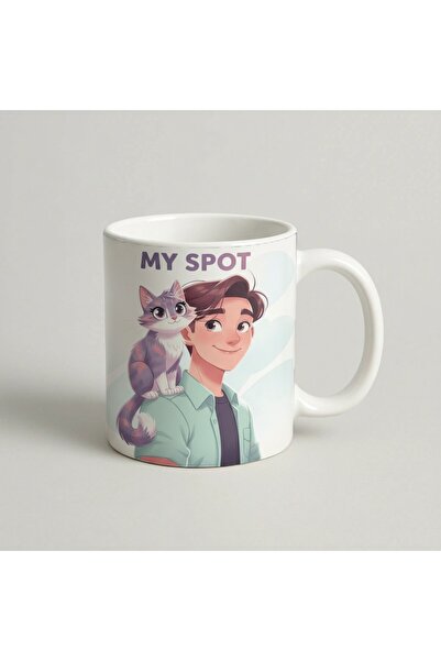 Petgifts Cana Cadou Personalizat Amuzanta Cu Mesaj My Spot - Ceramica 330 Ml