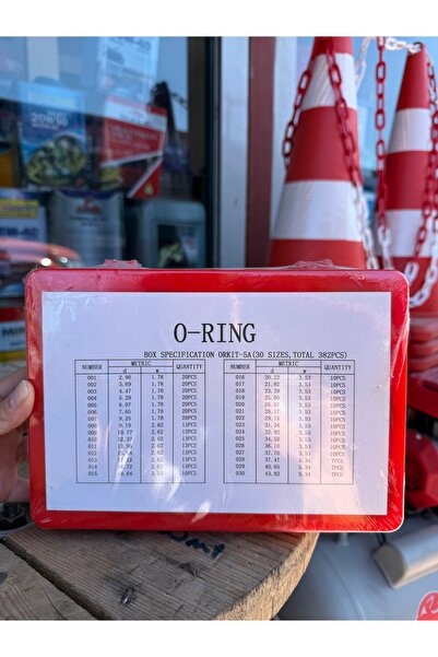 ORİNG 382 Parça O-Ring Seti – Hidrolik ve Pnömatik Kauçuk Conta Seti ORKIT-5A