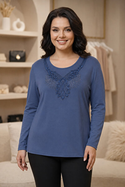 QYA Clothing Wide Size Viscose Embroidered Mother's Cotton (Embroidery May Va...