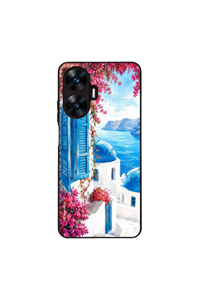 Sonique Θήκη Greek Island Muse Series για Realme C55 Σαντορινό Γαλάζιο