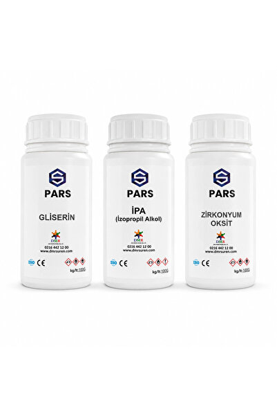 Pars Zirkonyum Oksit + Gliserin + İpa 3’lü Mini Paket