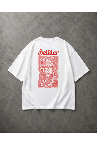 YOLO STREET Ανδρικό μπλουζάκι Delirium Ottoman Warrior με στάμπα σε λευκό χρώ...