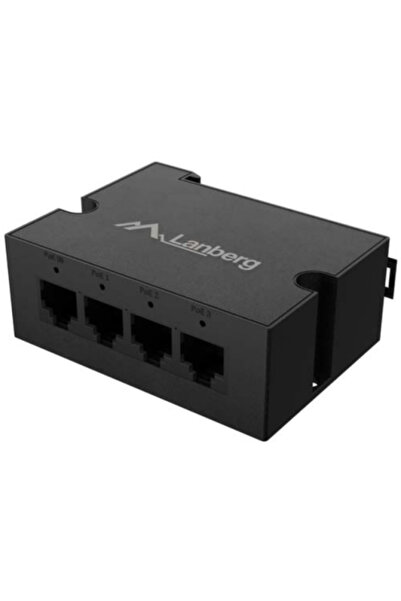 Lanberg Switch DIN-GE4-BT-90W, 4 porturi 1000BASE-T, Neadministrat, maxim 4 p...