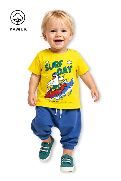difa kids Surf Printed Casual Short Sleeve Summer Baby Boy T-Shirt