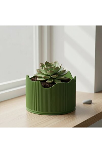 OEM Ghiveci Decorativ Modern Cu Margine Ondulata Suport Plante Interior