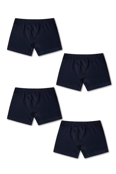 Panfilia 2-15 Yaş %95 Pamuklu Likralı Penye Erkek Çocuk Boxer 4'lü Set / Külo...