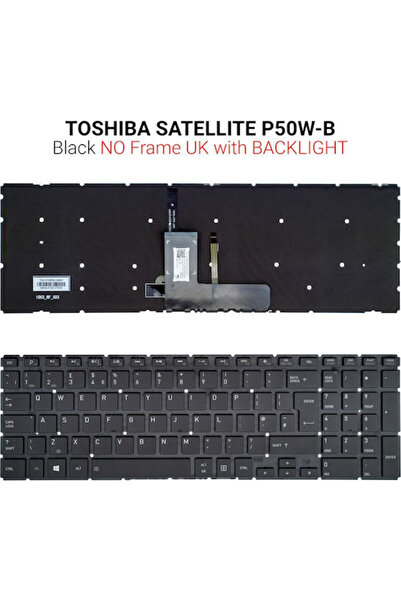 Toshiba Πληκτρολόγιο φορητού υπολογιστή για P50W-B χωρίς πλαίσιο και αγγλική ...