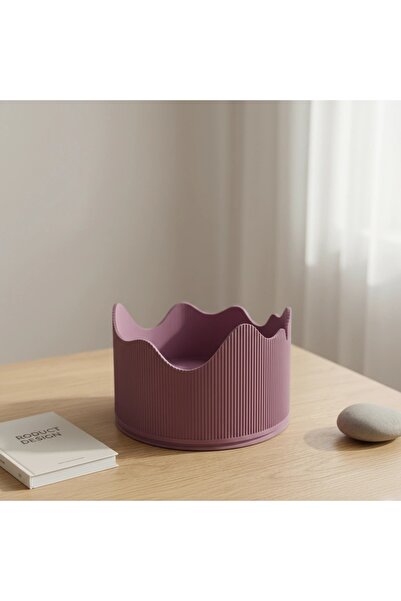 OEM Ghiveci Decorativ Modern Cu Margine Ondulata Suport Plante Interior - Pur...