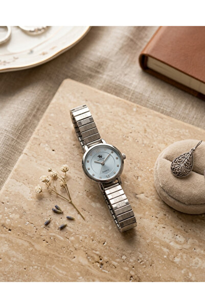 DNZ Watch Store Minimal Yaylı Kordonlu Retro Kadın Kol Saati