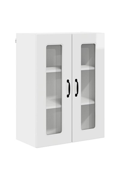 vidaxl Dulap de bucătărie Kalmar Alb lucios 60 x 31 x 80 cm