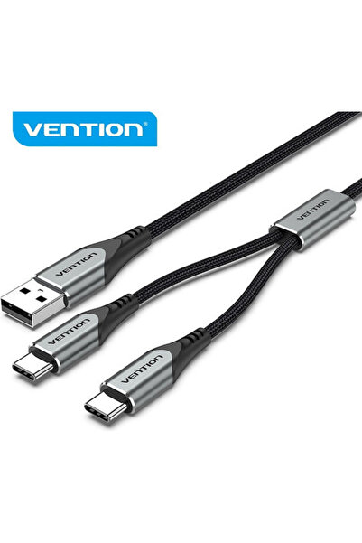 Vention Καλώδιο USB 2.0 σε Διπλό Type-C Αρσενικό Y-Διακλαδωτήρα 1μ (CQOHF) 1 ...