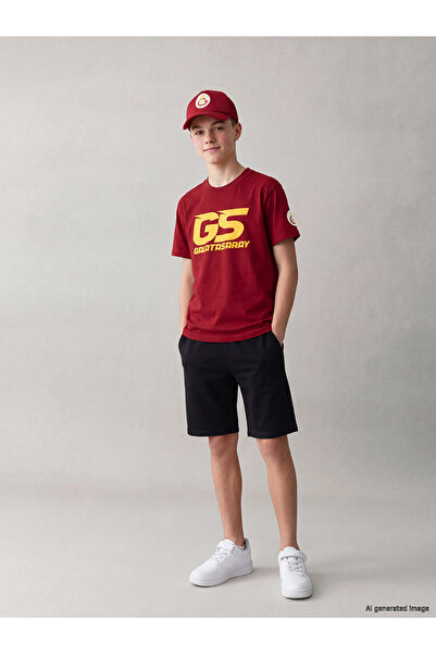 LC Waikiki Trendlucky Boys' Shorts with Elastic Waist with Difference in Color
