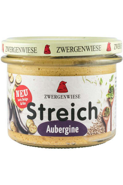 Zwergenwiese Pastă de legume bio cu vinete, 180g