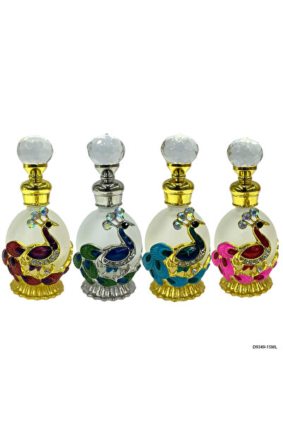 NUJET 4pcs Crystal Perfume Essential Oil Bottle 15ml D9349