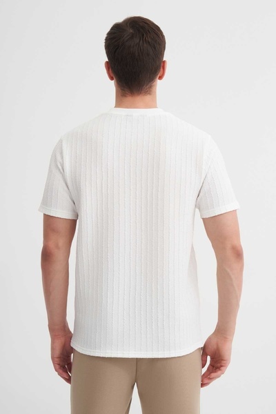 Cazador Erkek T-shirt 40510 BEYAZ