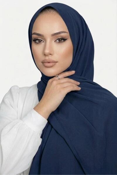 İSTDONATELLA Medina Silk Shawl - Dark Blue
