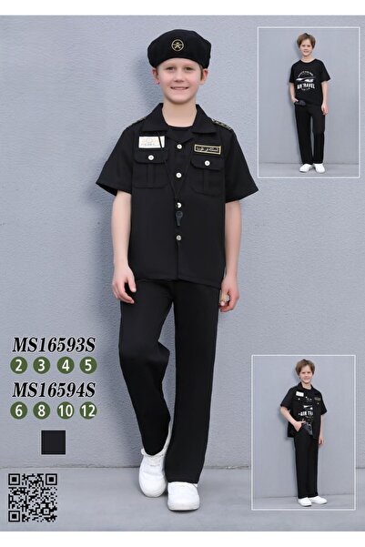 MyLook Uniforms for children (five pieces), for costumes , Black