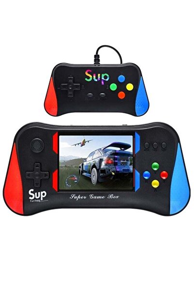 SUP وحدة تحكم ألعاب فيديو محمولة، جهاز ألعاب 500 في 1، وحدة تحكم مزدوجة X7m