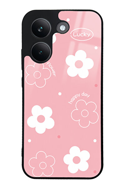 Spoyi Xiaomi Poco X8 Pro Pink Lucky Happy Day Tasarımlı Glossy Telefon Kılıfı