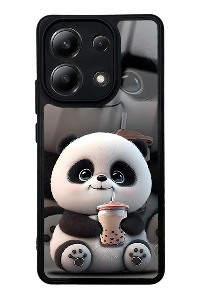Spoyi حافظة هاتف Xiaomi Redmi Note 13 4G بتصميم بيبي باندا لامعة