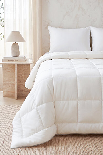 Ocean Home Textile Pamuklu Saten Biyeli Mikrojel Çift Kişilik Yorgan 195x215