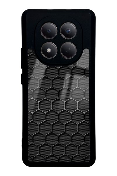 Spoyi حافظة هاتف لامعة بتصميم شبكي من نوع Xiaomi Redmi Note 15