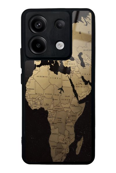 Spoyi حافظة هاتف Xiaomi Redmi Note 13 Pro 5G بتصميم Golden Route اللامع