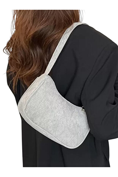 OEM Geanta minimalista din velur, lungime 24cm, latime 7cm, inaltime 15cm